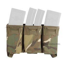 Portacargadores táctico MOLLE triple multicalibre con placa frontal