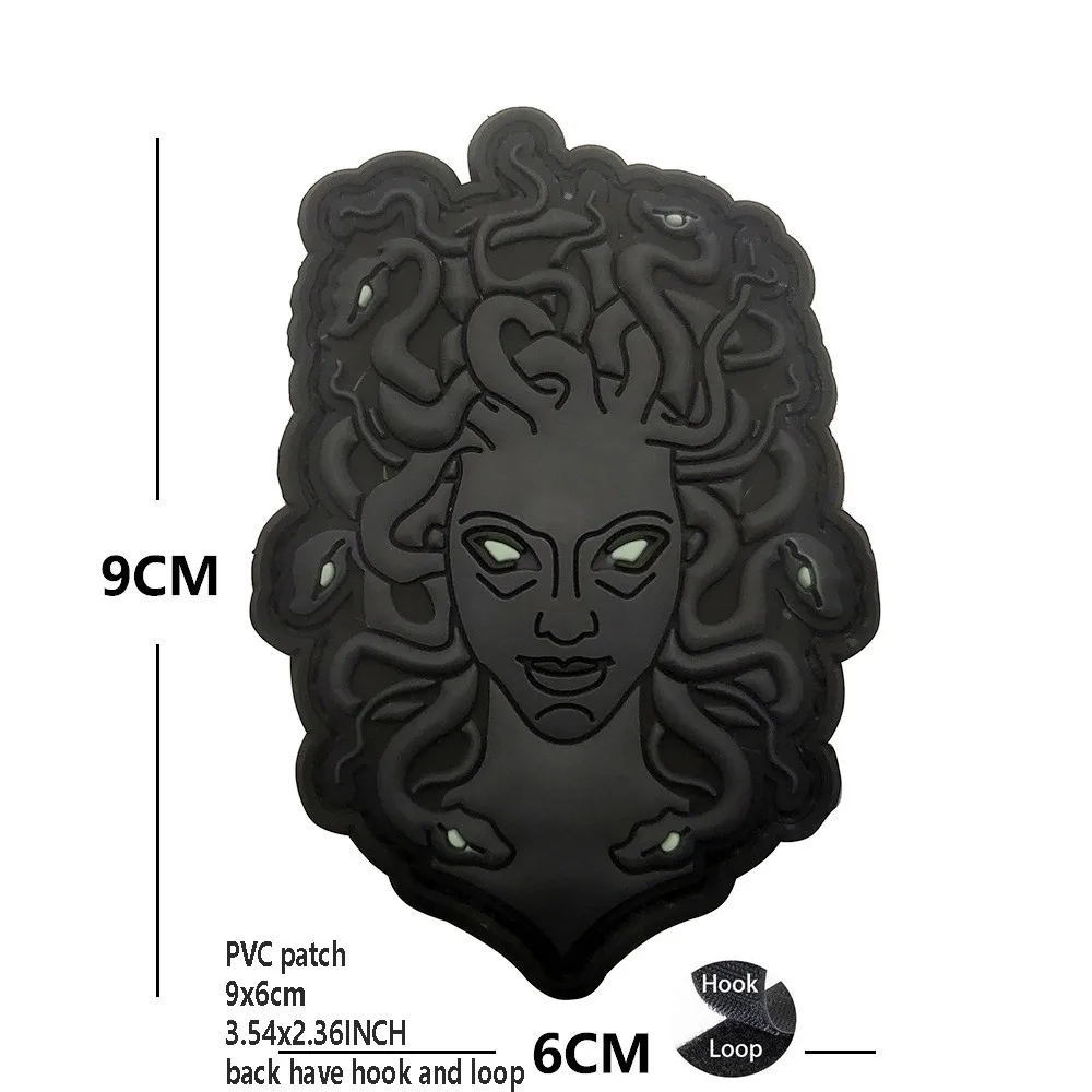 Parche Medusa táctico MOLLE de PVC para equipar - imagen 3