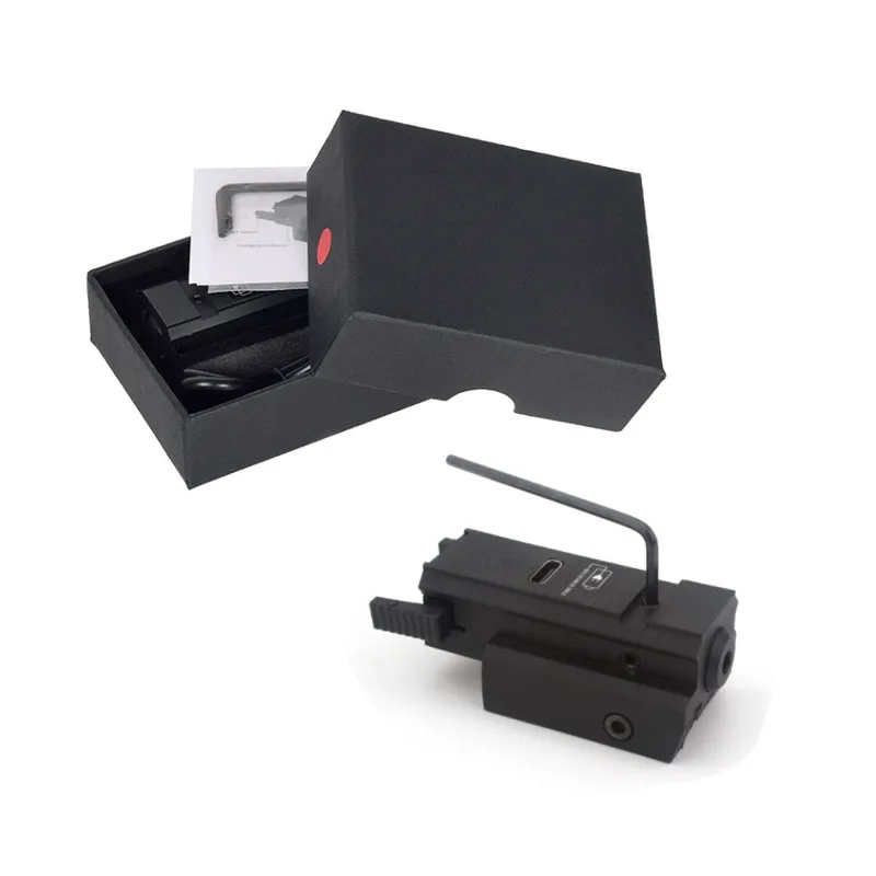Puntero láser USB recargable rojo/verde/azul para Glock Picatinny - imagen 3