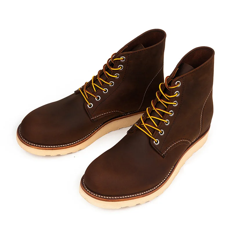 KOWM Botas tácticas senderismo impermeables cuero vacuno Goodyear - imagen 5