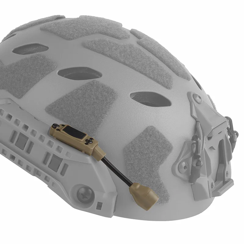 Lámpara táctica casco con riel de arco modular LED IR y roja - imagen 4