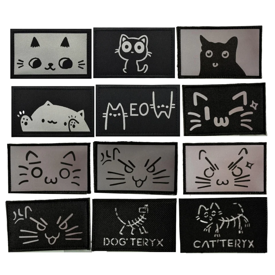 Parche táctico reflectante Teryx gato – Fijación velcro - imagen 5