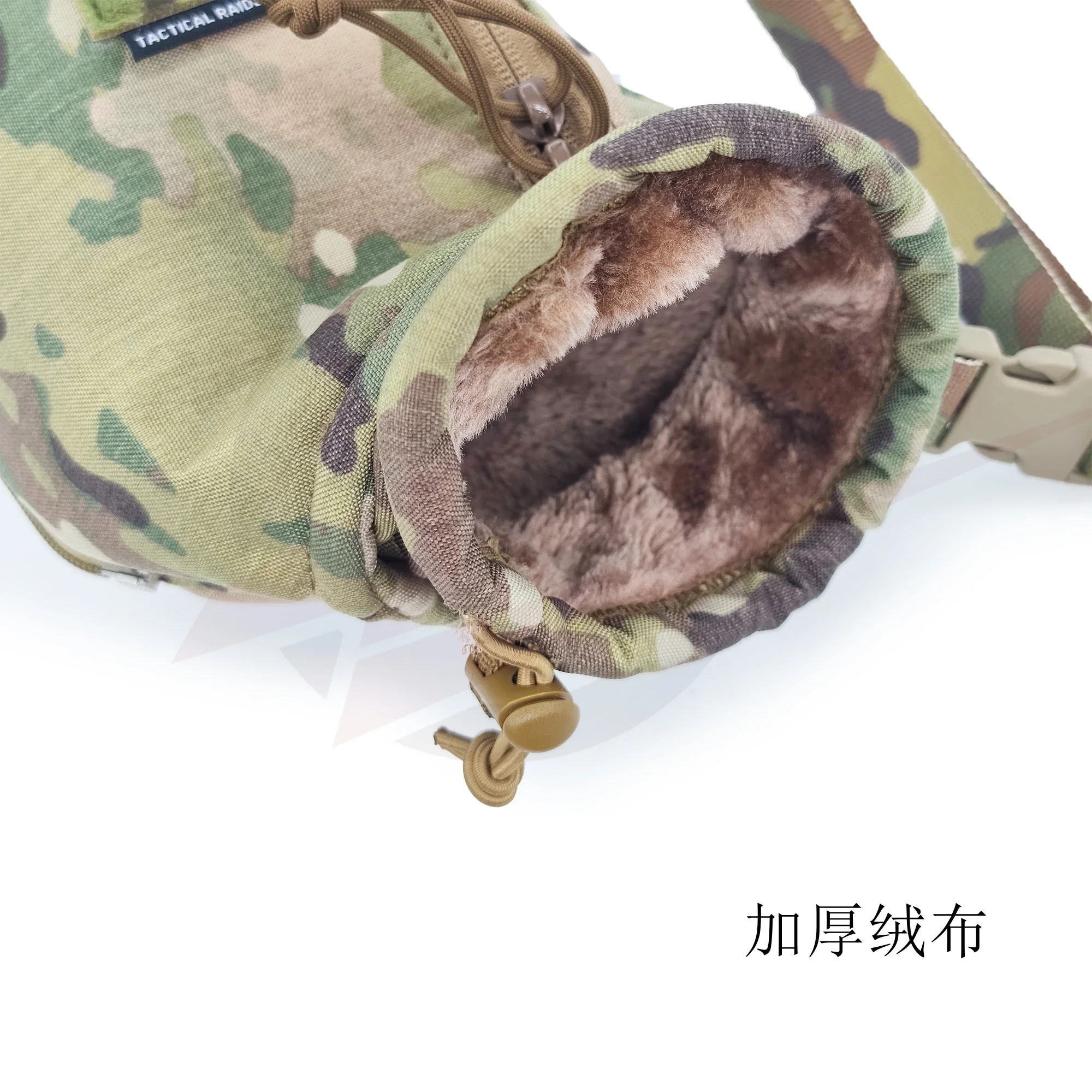 Bolsa táctica camuflaje verde calentamanos desmontable - imagen 4