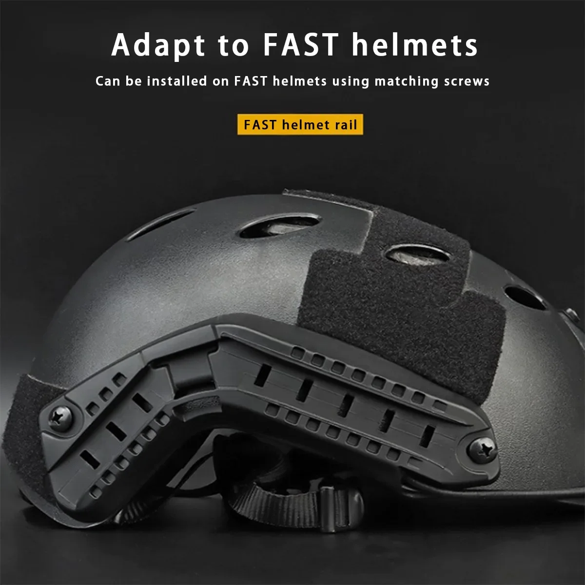 Cascos tácticos ligeros riel lateral varios colores para combate