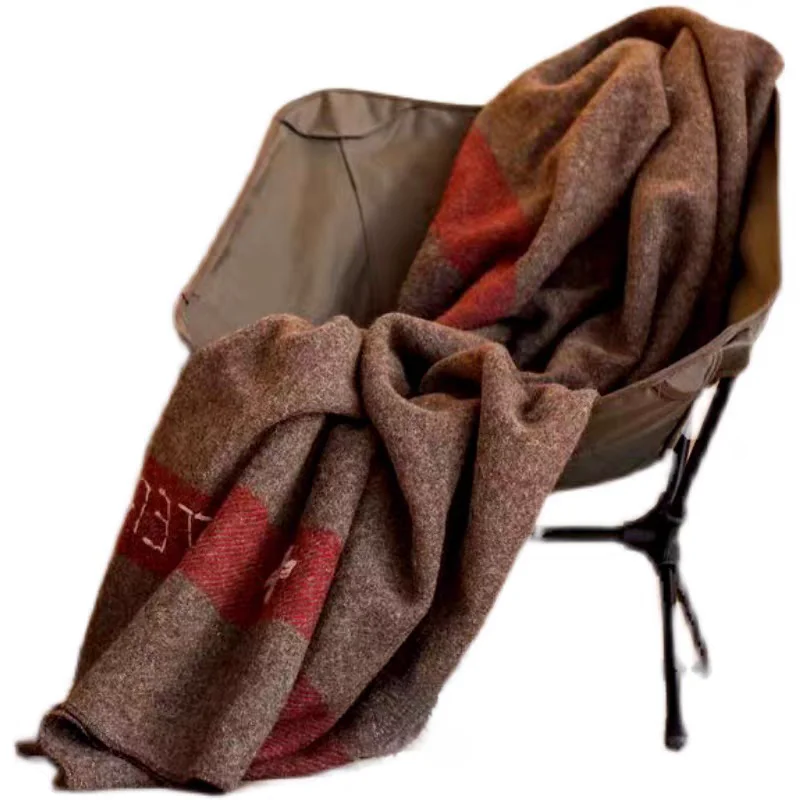 Manta de lana gruesa para acampada invernal, cálida multiusos - imagen 2
