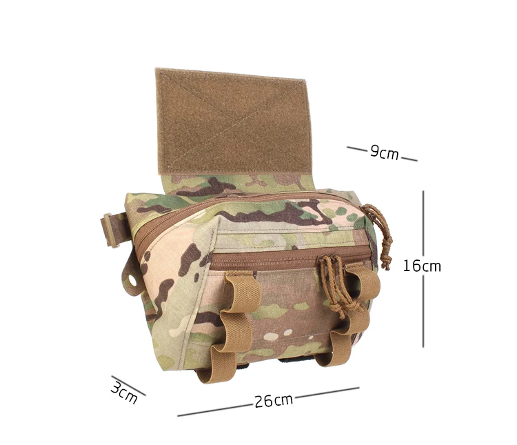 Bolsa táctica estilo SS PEW en vista lateral