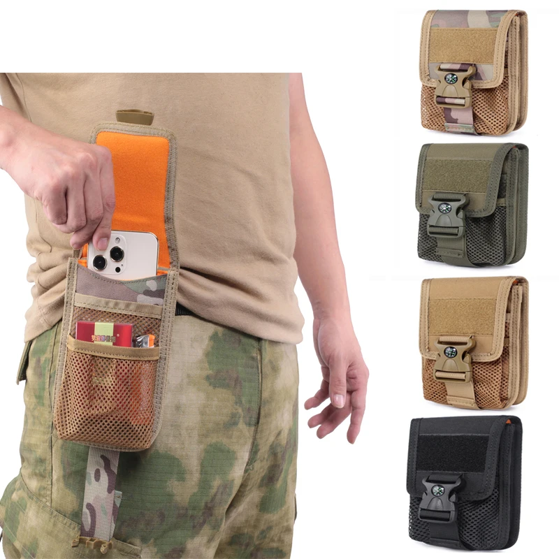 Bolsa MOLLE táctica para cinturón con compartimento teléfono y cartera - imagen 2