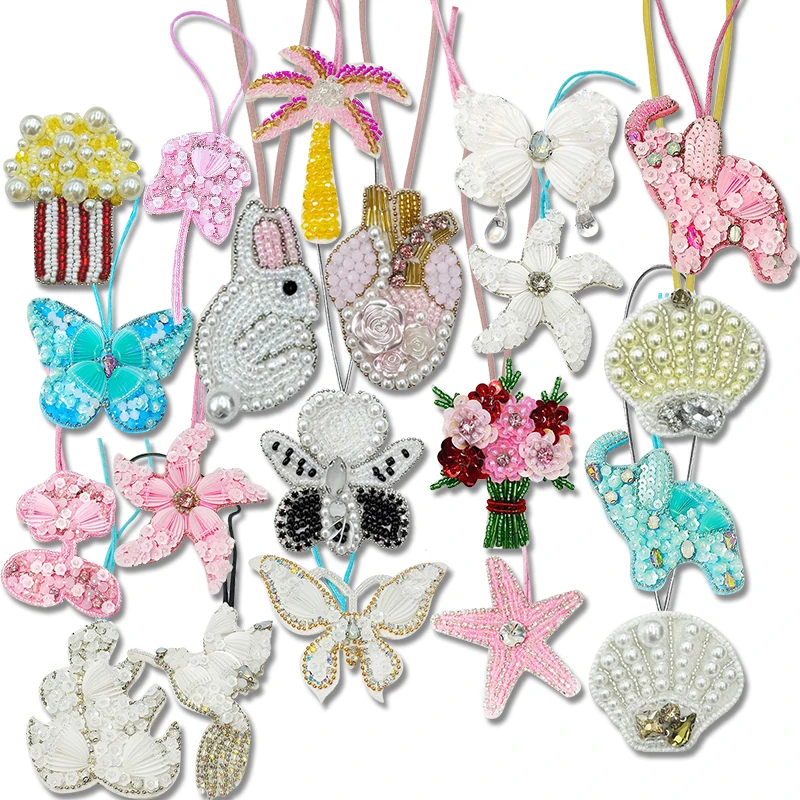 Parche decorativo de estrella de mar con cuentas