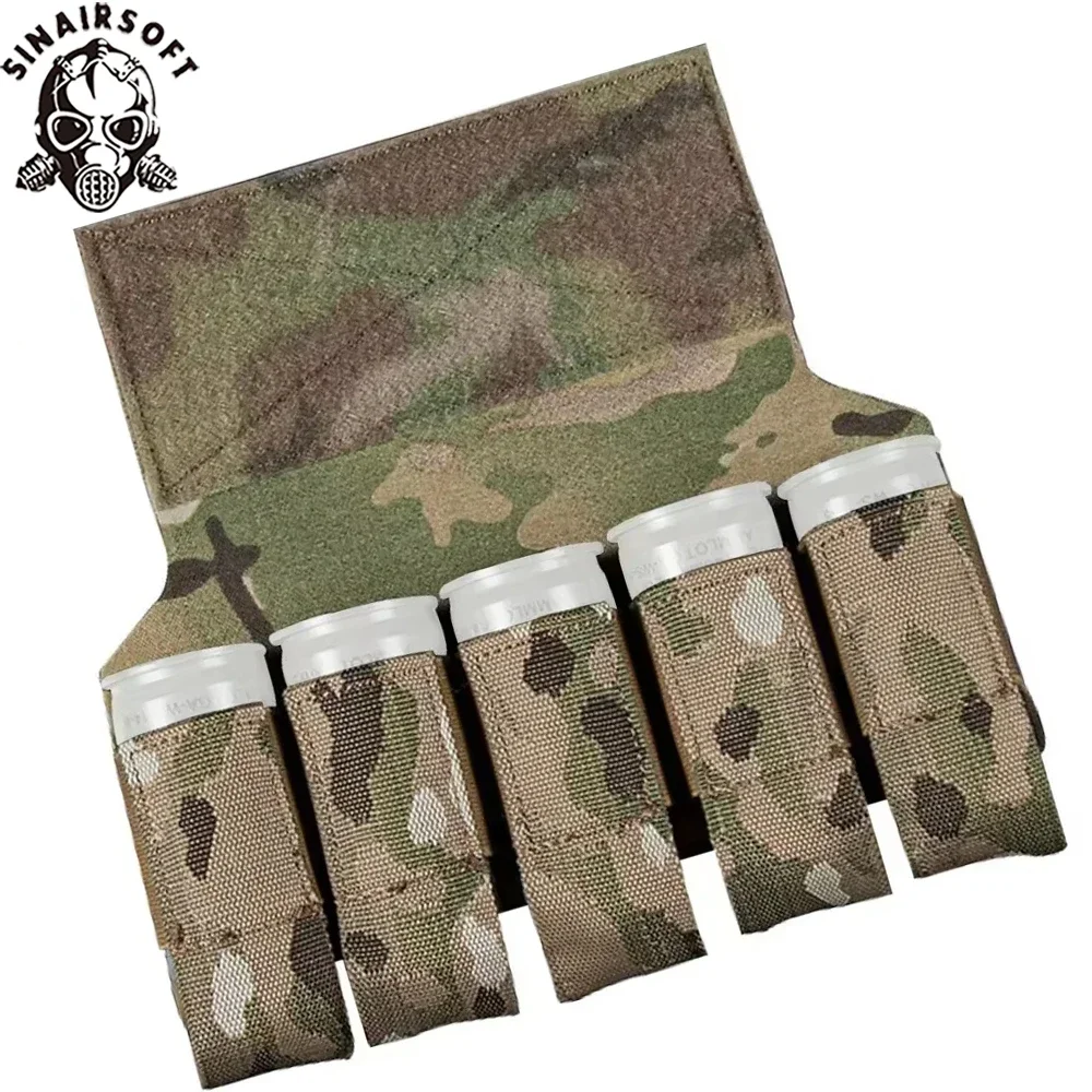 Porta granadas M203 SINAIRSOFT para 40mm con MOLLE – Chaleco táctico