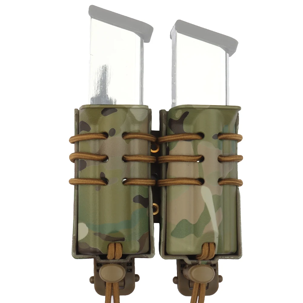 Portacargador doble 9mm liberación rápida MOLLE – Airsoft y paintball - imagen 2
