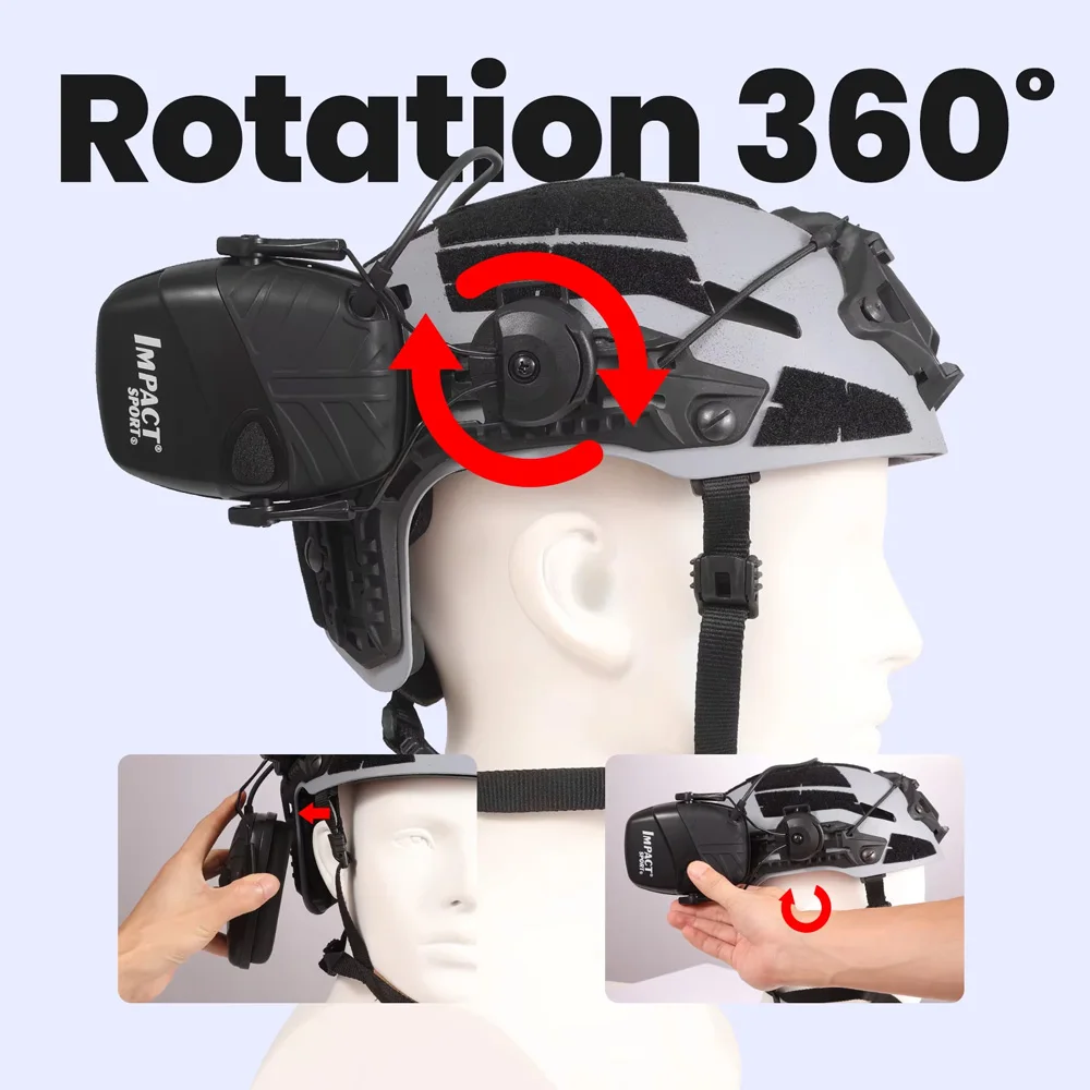 Adaptador HL para riel de casco con amplificación antiruido - imagen 5