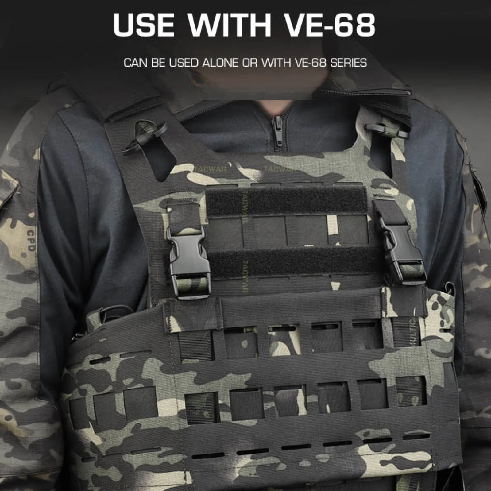 SPC Chaleco táctico ligero MOLLE de liberación rápida para airsoft - imagen 5