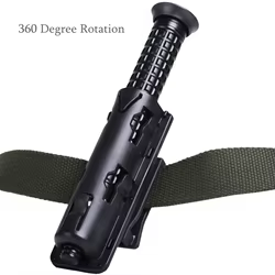 Funda de bastón táctica extensible con soporte 360 para cinturón