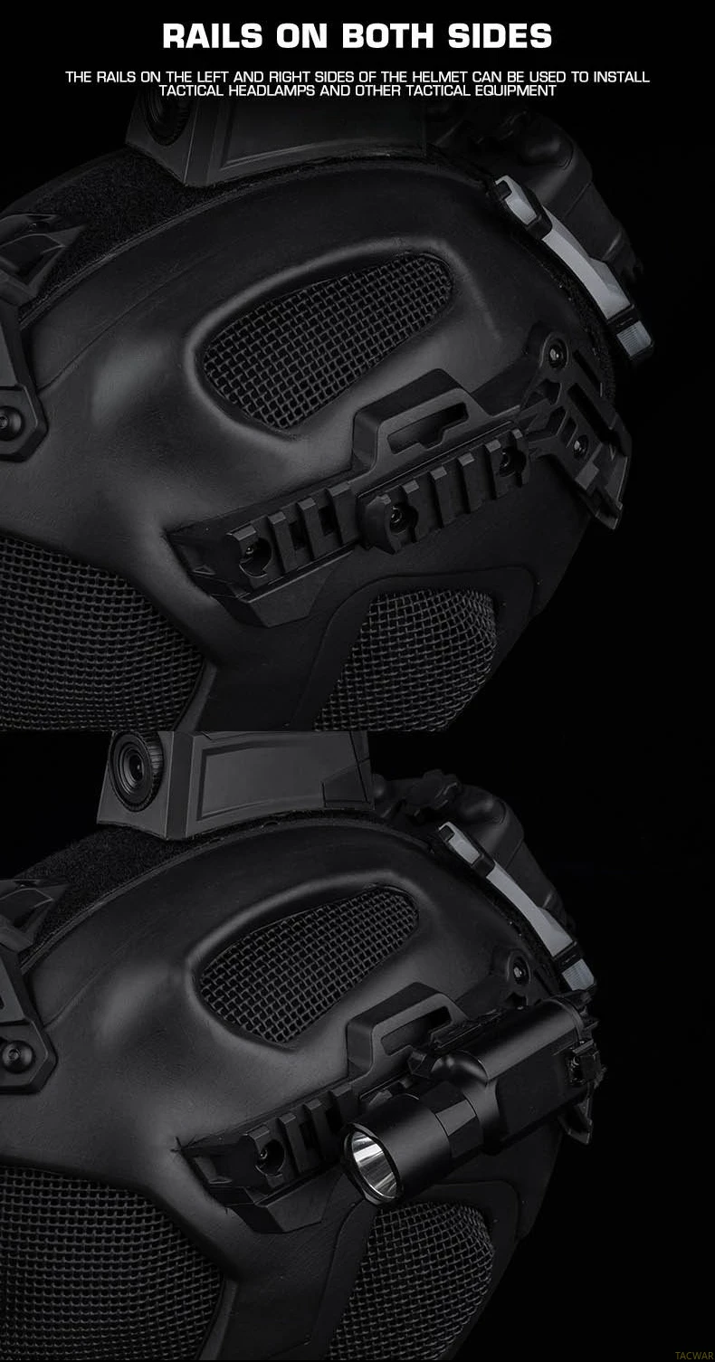 Detalle de la malla de acero y el interior acolchado del casco