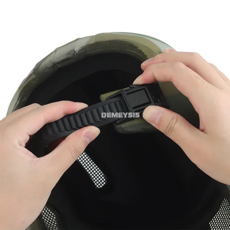 Casco tactico ajustable con malla de acero para Paintball exteriores - imagen 4