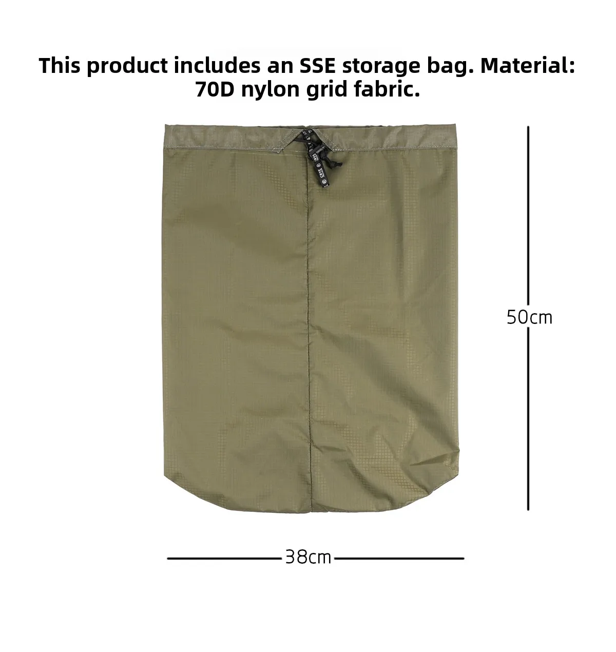 Detalle del sistema de fijación Molle de la bolsa táctica