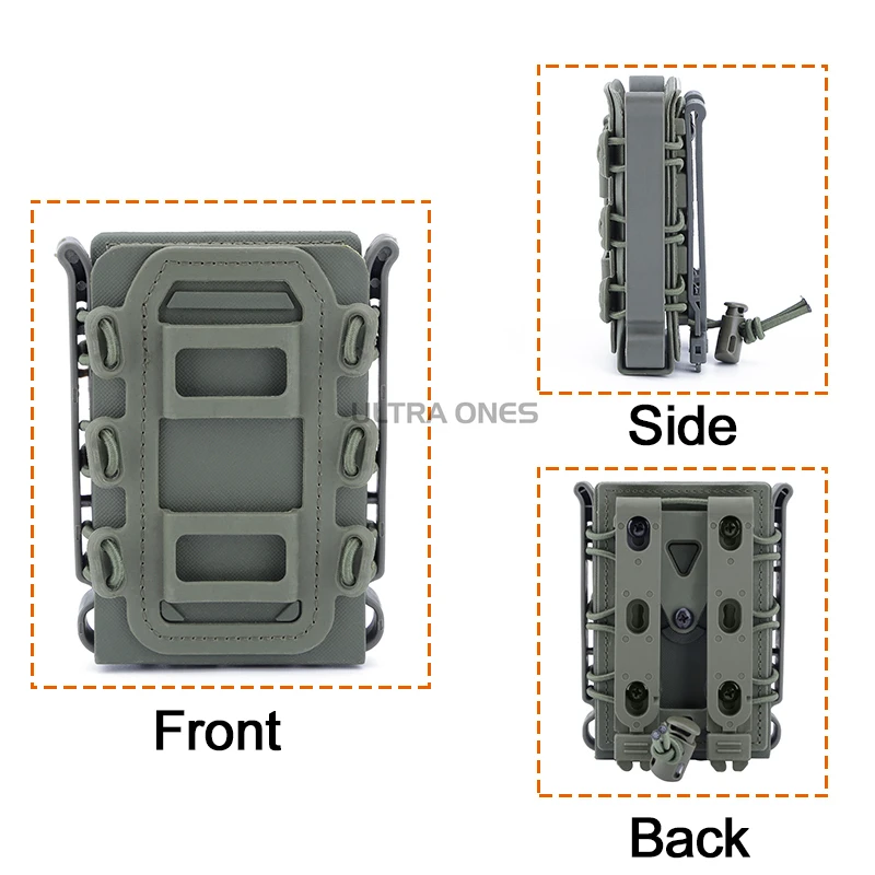 Portacargadores MOLLE táctico para cargadores rifle y carabina - imagen 2