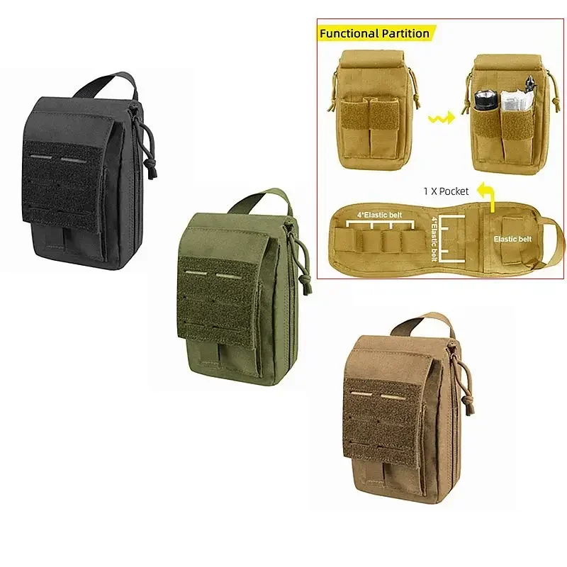Bolsa táctica MOLLE para primeros auxilios y supervivencia portátil - imagen 2