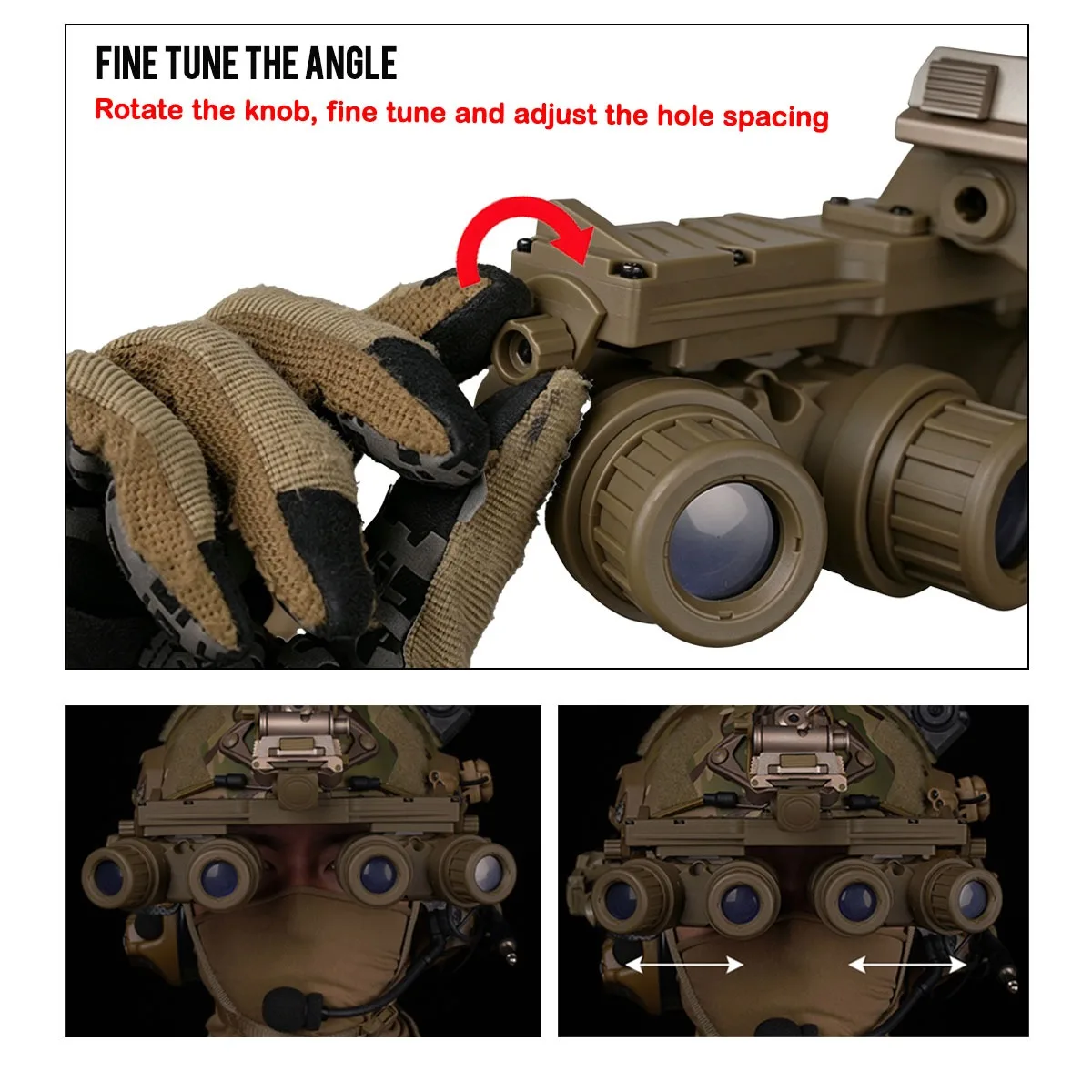 Casco táctico AN-PVS31 para NVG GPNVG con adaptador FAST
