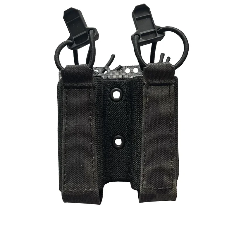 Portacargador táctico 9mm doble MOLLE caza y airsoft - imagen 4