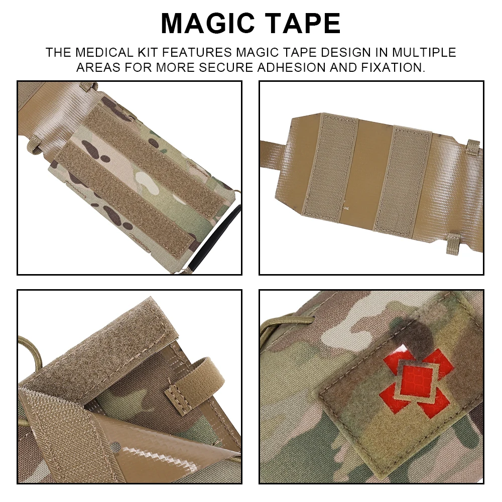 Compatibilidad con sistemas MOLLE y fijación a equipo táctico