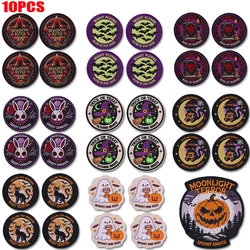 Parche termoadhesivo Halloween calabaza y fantasma bordado para ropa