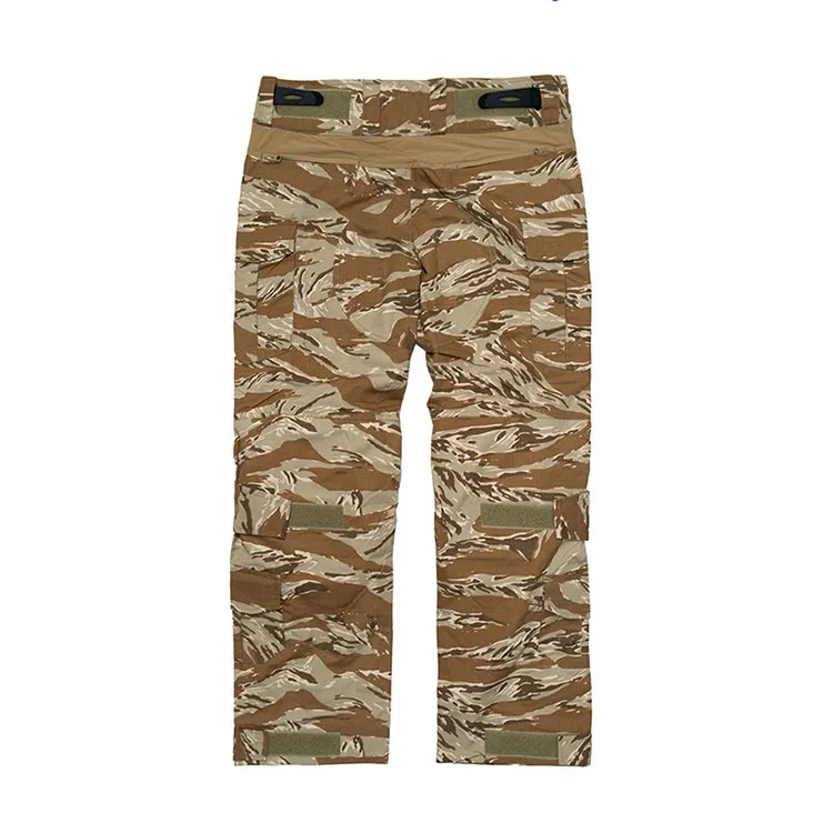 Pantalones tácticos con camuflaje tigre del desierto y corte táctico