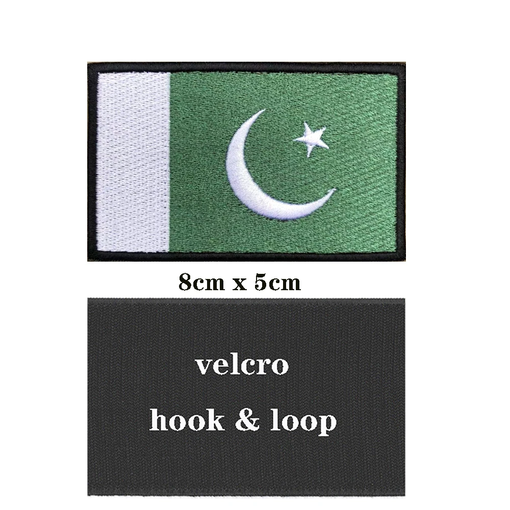 Parche bordado militar con velcro Pakistán – Uso táctico - imagen 2