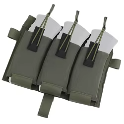 Chaleco táctico ligero MOLLE con solapa frontal y portacargador M4