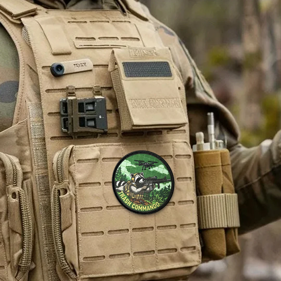 Parche táctico Morale drones francotirador con gancho y bucle - imagen 3