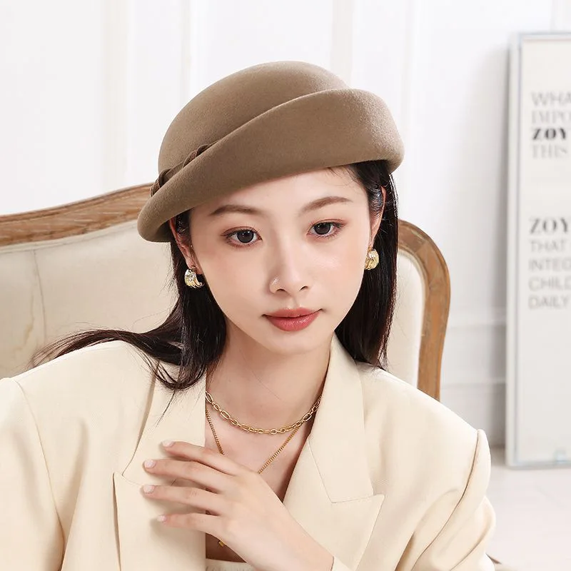 Sombrero Fedora de Lana para Mujer – Estilo Retro de Invierno
