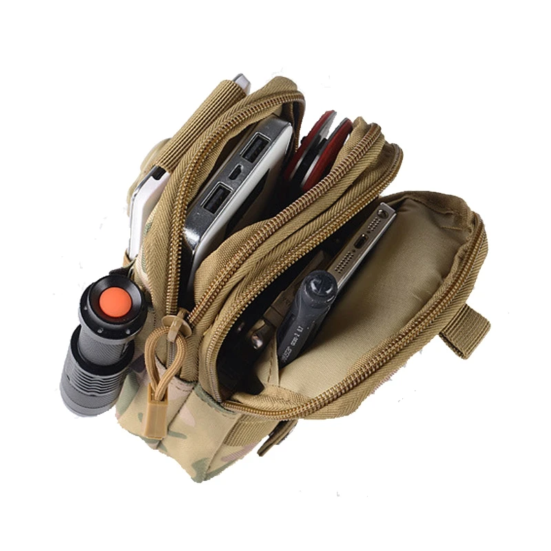 Riñonera táctica impermeable Oxford para caza, camping y montañismo