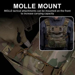 Panel de expansión MOLLE para chaleco caza camuflaje corte láser