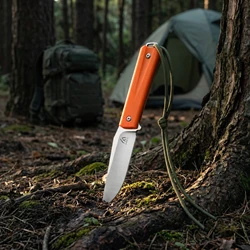 Cuchillo fijo táctico con mango G10 y funda para al aire libre