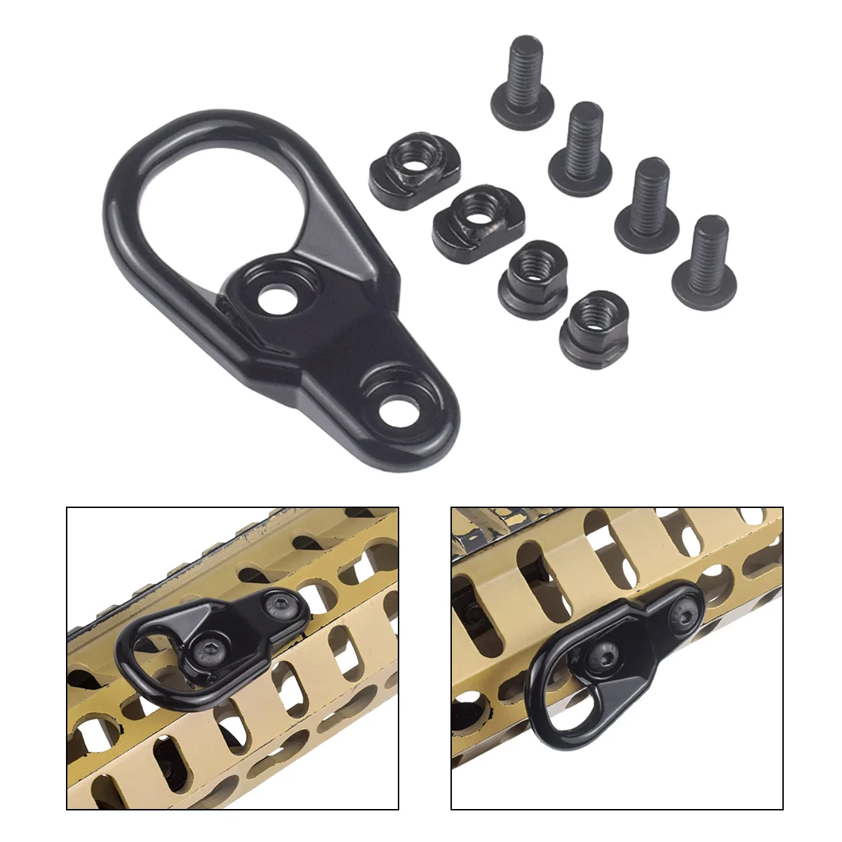 RSA GBB soporte táctico giratorio KeyMod para correa M-LOK - imagen 5