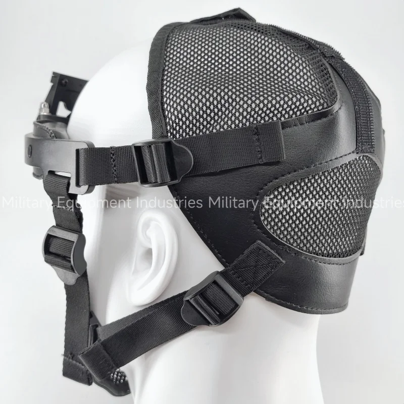 Soporte colocado en configuración de casco