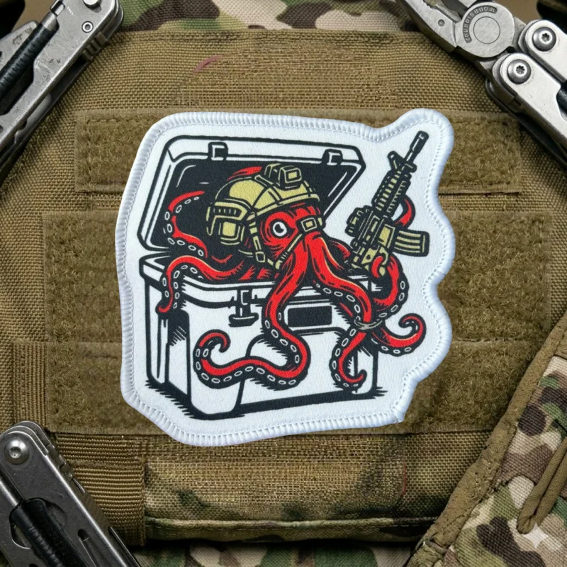 Parche táctico pulpo gancho y bucle para chaleco brazalete - imagen 5