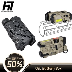 OGL Caja de batería táctica nailon para Airsoft riel 20mm equipamiento