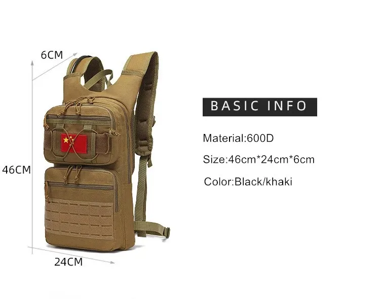 Mochila de bolsa de agua para rutas de senderismo