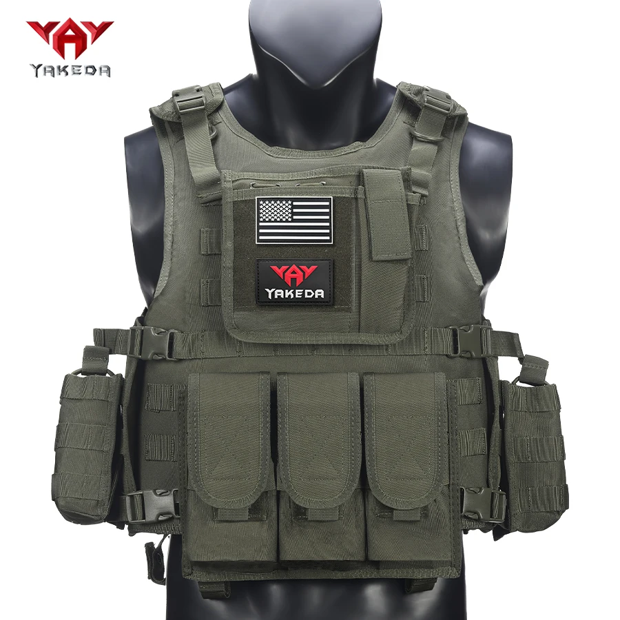 Chaleco táctico Yakeda con sistema MOLLE ajustable – Caza y outdoor - imagen 4