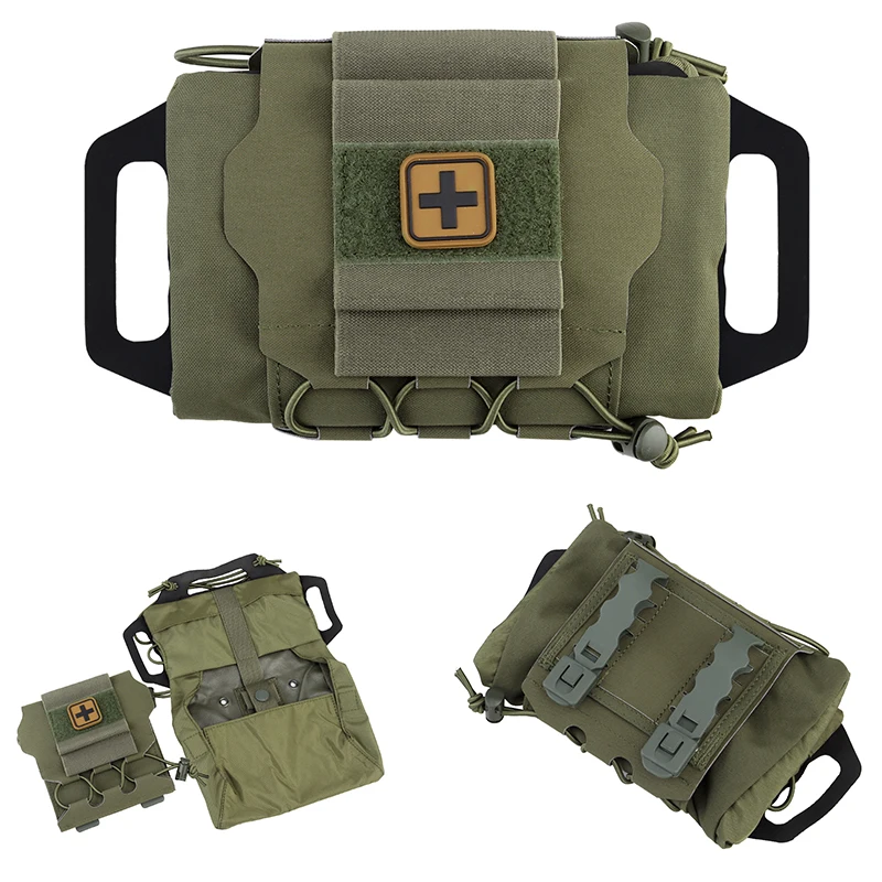 Bolsa táctica MOLLE despliegue rápido para botiquín EDC - imagen 5