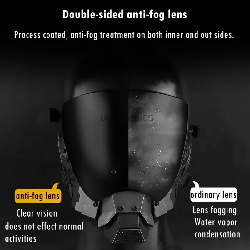 Máscara facial táctica antiniebla para airsoft - imagen 4