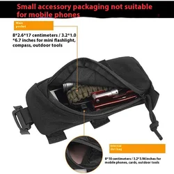 Mochila táctica MOLLE EDC compacta con correa de hombro multifunción