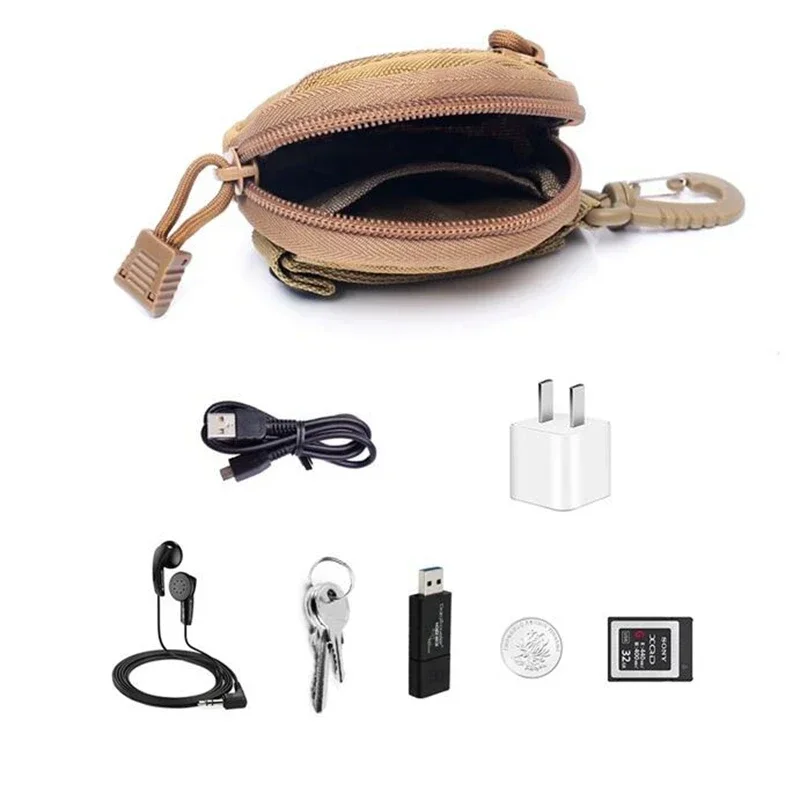 Riñonera táctica outdoor redonda con hebilla y funda de nailon