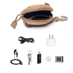 Riñonera táctica outdoor redonda con hebilla y funda de nailon