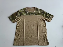 Camiseta táctica secado rápido camuflaje retales – manga corta