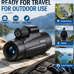 Monocular HD compacto con prisma BAK4 para senderismo