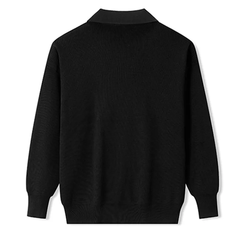 Suéter cuello vuelto para hombre punto holgado con media cremallera - imagen 4