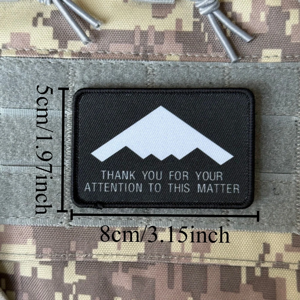 Parche táctico con gancho y bucle adhesivo para mochila y ropa - imagen 5