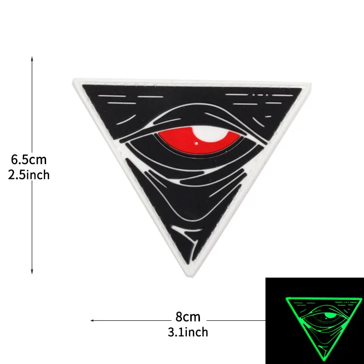 WHITEPHOSPHOR Ojo de Dios – Parche táctico PVC militar con velcro
